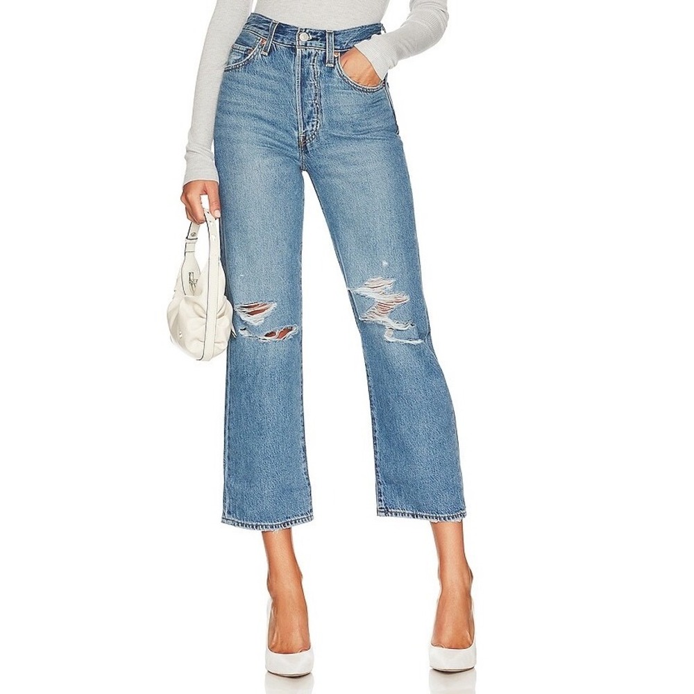 Levi's | Ribcage Straight Ankle Jeans After Love Wash Premuim Denim Size 24